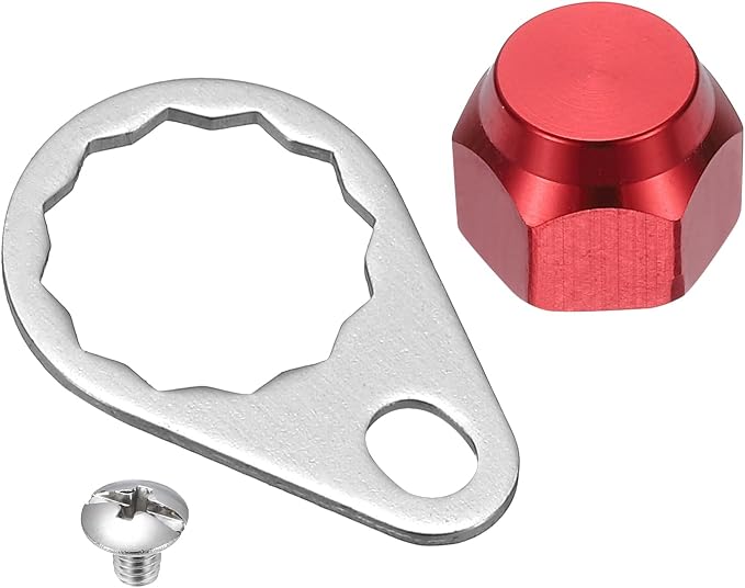 Fishing Reel Screw Nut Caps, Right Handle Knob Locking Plate Nut Replacement Parts