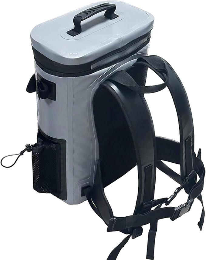 Buffalo Gear Fish Cooler Backpack 32Qt Waterproof Fishing Backpack Cooler Portable Fish Bag, Keep Ice Cold More Than 24 Hours
