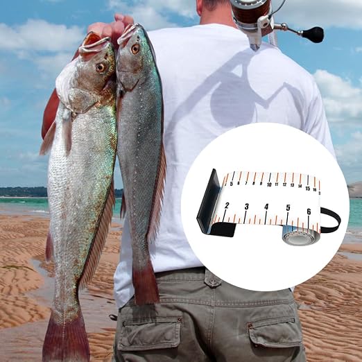 Fishing Ruler, 47"/120cm Waterproof PVC Fish Size Measuring Tool with Enlarged Numbers at 10cm Intervals for Outdoor Fishing