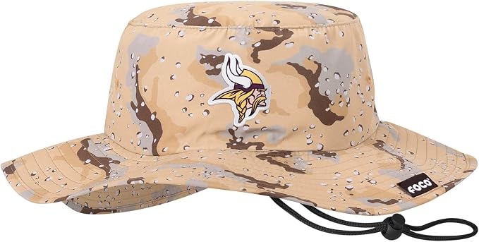 NFL Solid Team Color Logo Sport Outdoor Sun Bucket Boonie Hat