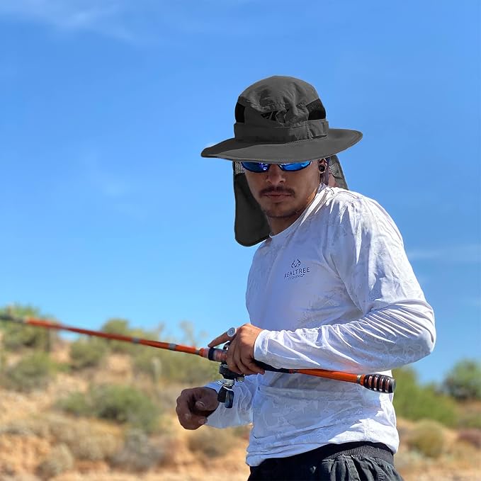 KastKing Sol Armis UPF 50 Boonie Hat - Sun Protection Hat, Fishing Hat, Beach & Hiking Hat, Paddling