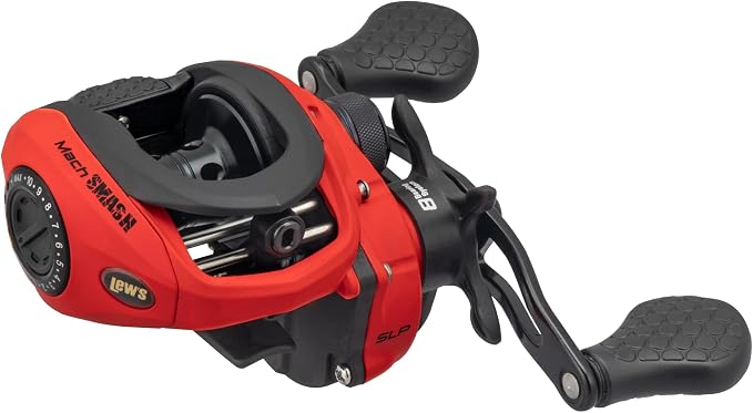 Lew's MACH Smash Baitcast Fishing Reel, Graphite Frame, Premium 8 Stainless Steel Ball Bearings