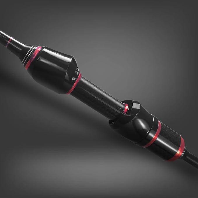 Eupheng Echolite Ultralight Spinning Fishing Rod, IM8 Graphite Blank Fast Action for Trout Bass, 2-Piece & 3-Piece Portable Travel Design with EVA Handle & Ceramic Guides
