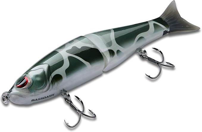 Bassdash SwimShad Glide Baits Jointed Swimbait Bass Pike Salmon Trout Muskie Fishing Lure