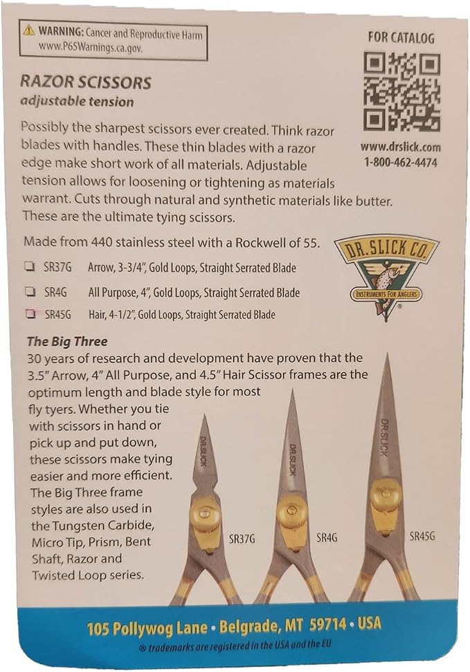 Dr. Slick 4" Razor Scissors