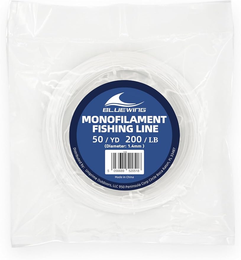 BLUEWING Monofilament Fishing Line Clear Mono Fish Wire Thin Diameter String 6-400 lbs, 50-3000 Yards