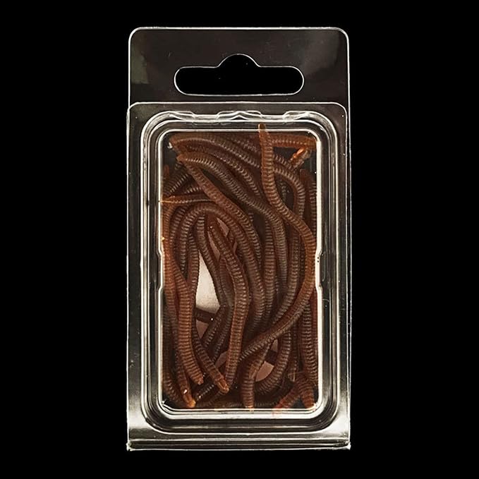 20 / 50pcs Fishing Soft Lure Trout Worm-Earthworm Baits Lifelike-Fake Grub-Worm Soft Fishing Lure Set Swimming