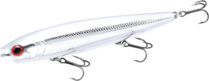 LUCKY CRAFT Gunfish 95 3 Hook Freshwater Fishing Lures and Bait for Bass Fish, Topwater Fish Line, Surface Bait with Treble Hooks, Fishing Gear for Tackle Box