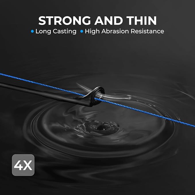 KastKing Superpower ColorShield Braided Fishing Line - Colorfast Braided Line, 100% Solution Dyed UHMWPE Fiber, Smooth & Strong Superline, Near Zero Stretch, Sensitive, High Abrasion Resistance