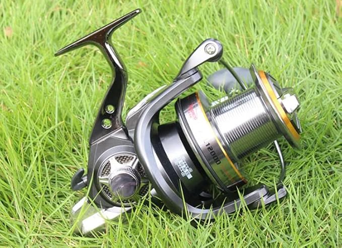 Fishdrops Surf Spinning Reel, Size 10000 12000 Saltwater Fishing Reels, Full Metal Frame 31 LBs Max Drag, 10+1 Stainless BB Ultra Smooth Powerful, High Capacity Long Casting Spinning Reels