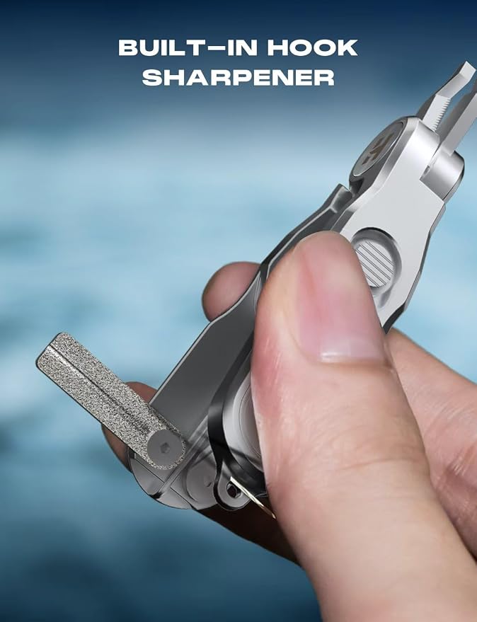 HOOK-EZE Fishing Line Cutter, Fly Fishing Nippers with Retractors and Knot Tying Tool Accessories, Stainless Steel Braided Line Scissors Clippers for Mono and Fluoro Lines