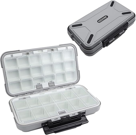 Fishing Tackle Box, Floating Storage Box, Double-Sided Lure Box with Adjustable Dividers Organizer Making Kit Container