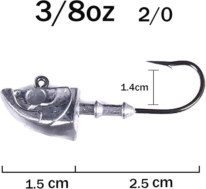 10Pcs Jig Heads Saltwater for Fishing Swimbait Saltwater Jig Heads Lures for Bass
