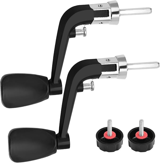 2PCS Fishing Handles Spinning Reel Knob Replacement, Rubber Handle Reel Handle Grips Fishing Reel Replacement for Fishing Reel