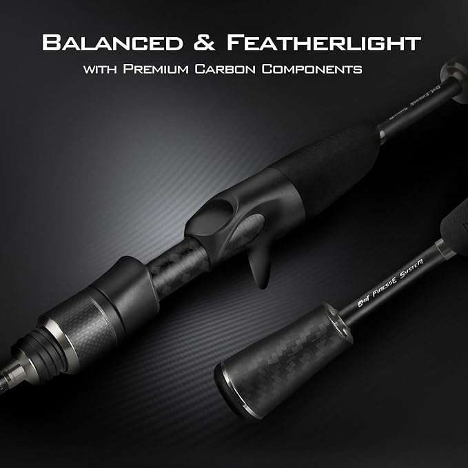 KastKing Kestrel Fishing Rod - IM8 Graphite Blanks, 8 Different Light & Ultralight Casting & Spinning Fishing Rods, 2 & 3 Piece Rods, American Tackle Guides and Custom EVA Handle