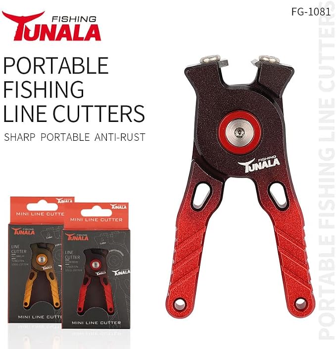 mpeter Tungsten Carbide Fishing Line Cutter Portable Mini Fishing line Clipper Nippers Quick Line Cutter Tungsten Alloy Fishing Tool