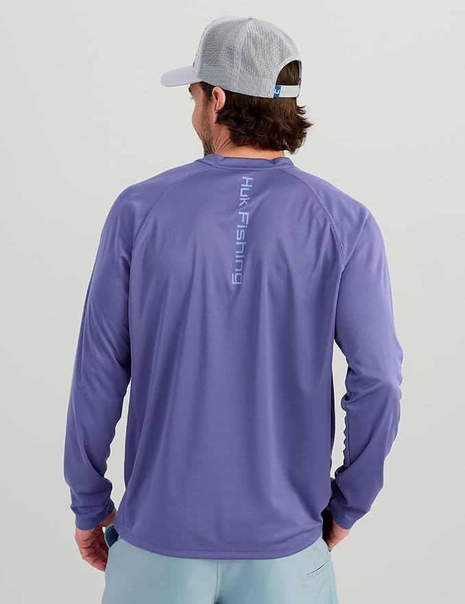 HUK Men's Pursuit Vented Long Sleeve Fishing Shirt (+30 UPF)