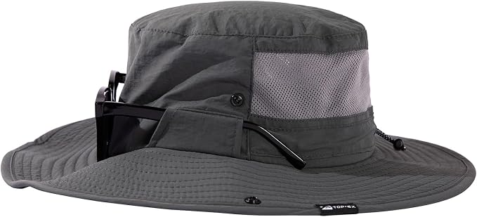 TOP-EX UVCoolix™ Bucket Hat for Men, Cooling Sun Hat Women, UPF 50 Wide Brim Boonie Hats Underbrim Prints, Breathable, M-XXL