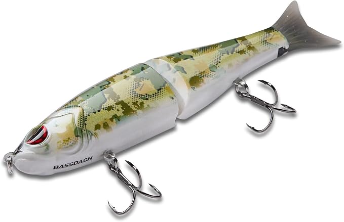 Bassdash SwimShad Glide Baits Jointed Swimbait Bass Pike Salmon Trout Muskie Fishing Lure