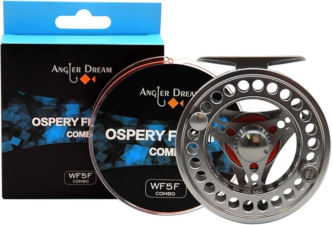 EX-ALC Fly Reel 3/4 5/6 7/8 9/10WT CNC Machined Large Arbor Aluminum Fly Fishing Reels Silver/Gunsmoke Fly Reels