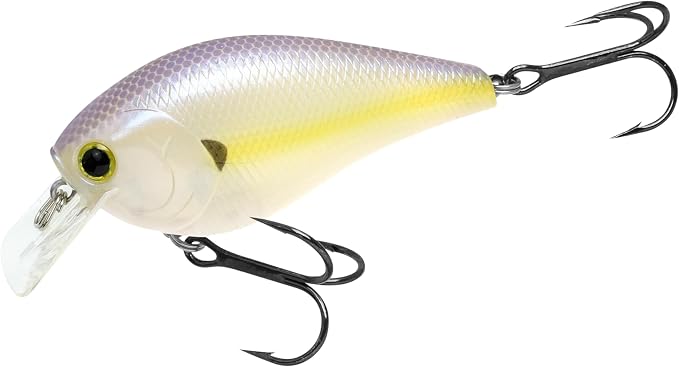 LUCKY CRAFT LC 2.5 Silent Crankbait Fishing Lures, 2-3/8” Squarebill Crankbait, Bass Lures, Floating 4ft Depth Hard Bait, Champion Freshwater Fishing Gear and Tackle Box Accessories