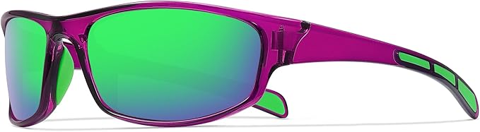 Sports Polarized Sunglasses for Men Women Wrap Around Sun Glasses Fishing Cycling Driving Running UV Protection