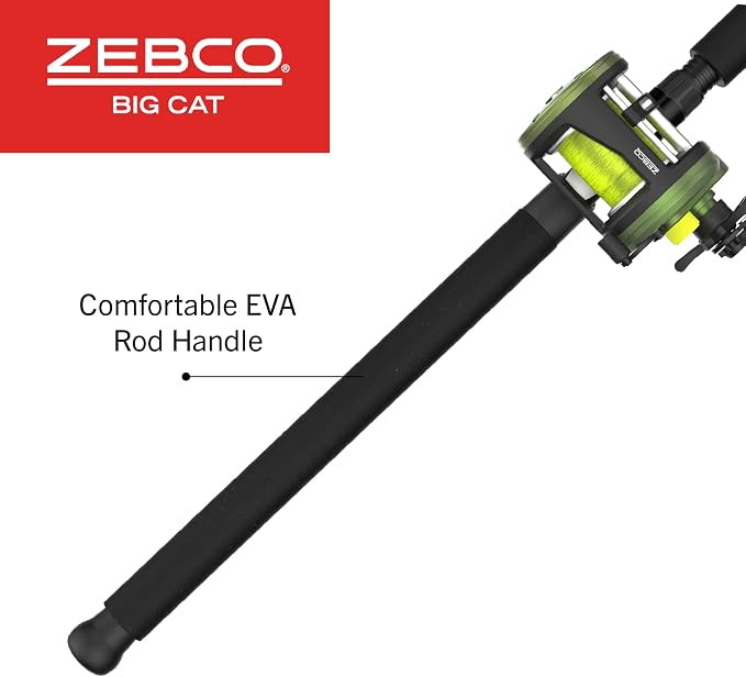 Zebco Big Cat Conventional Reel and Fishing Rod Combo