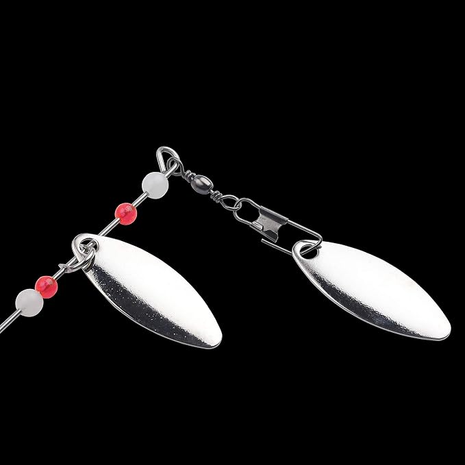 Spinner Baits 6 Pcs Spinner Baits for Bass Fishing Trout Salmon Hard Metal Spinnerbaits
