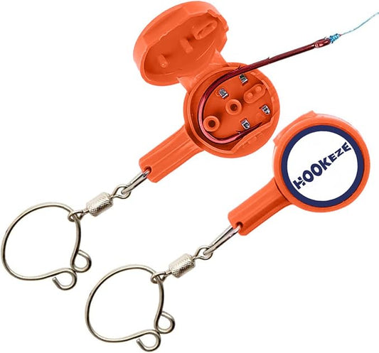 HOOK-EZE Fishing Knot Tying Tool | Protect from Fish Hooks | Tie Fishing Knots Easily | Cool Gadgets for Fishermen | Ice Fly Fishing | Fishing Accessories for Beginner Anglers | Nail Knot Tool