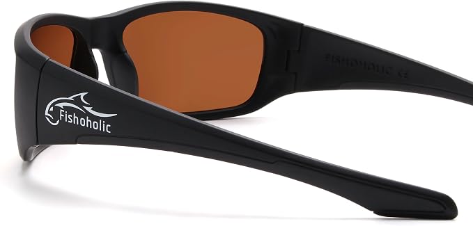 Fishoholic Pro Series Polarized Fishing Sunglasses with Rubber - UV400 Sun Protection Fishing Gift