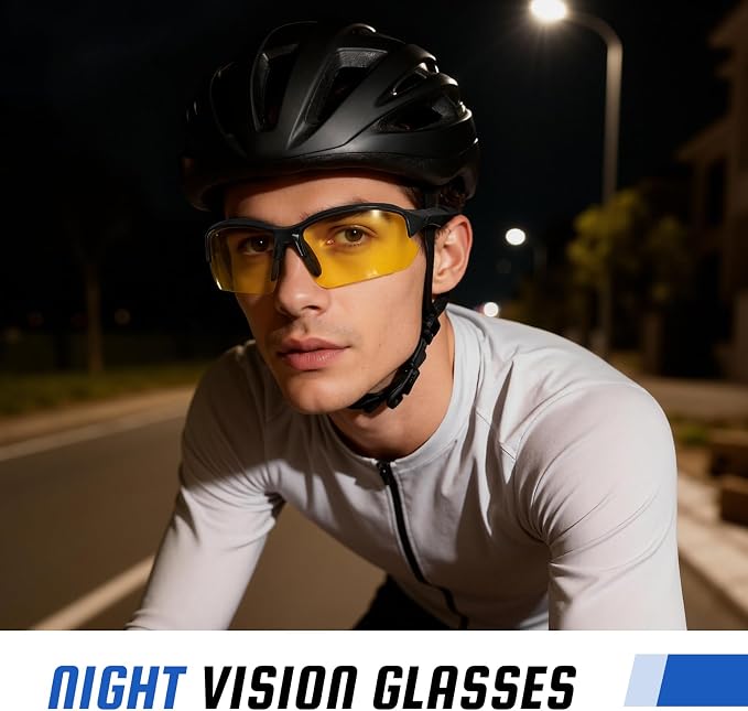 XVXV 3 Pack Polarized Sports Sunglasses for Men, UV Protection Half Frame Sunglasses Comfortable for Running Cycling Driving