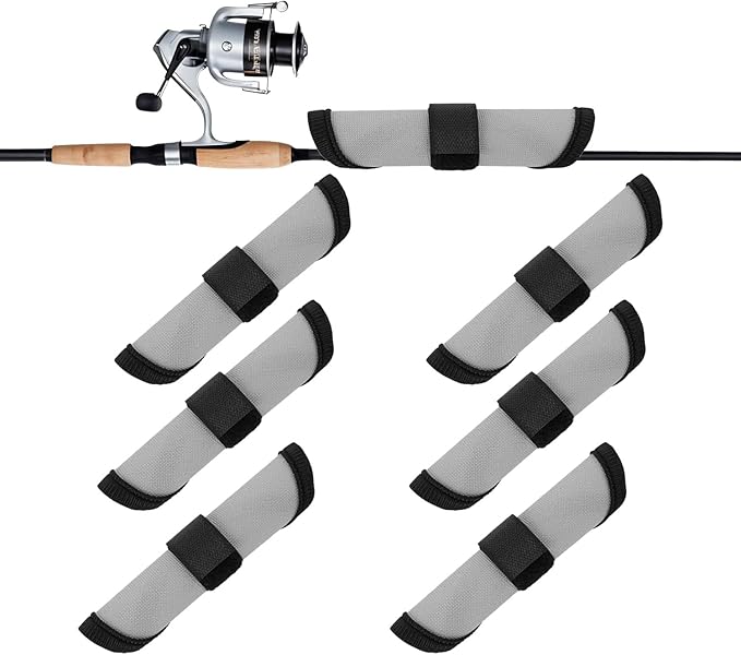 Fishing Lure Covers, 5.9" Rod Lure Wrap, Lure Wraps for Fishing Rod, The Best Choice for Tri Color Mixed
