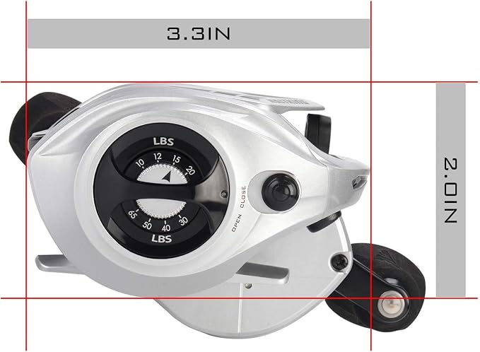 KastKing Kapstan Elite 300 Baitcasting Fishing Reel, Low Profile, Large Capacity Casting Reel, Graphite Frame, 35 lbs. Drag 5.4:1 Ratio, 8+1 Double Shielded/SS BB Centrifugal Braking