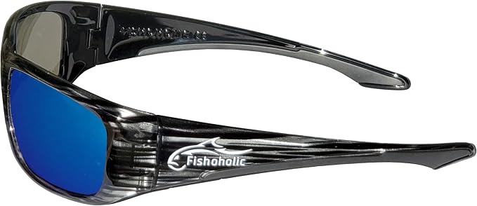 Fishoholic Pro Series Polarized Fishing Sunglasses with Rubber - UV400 Sun Protection Fishing Gift
