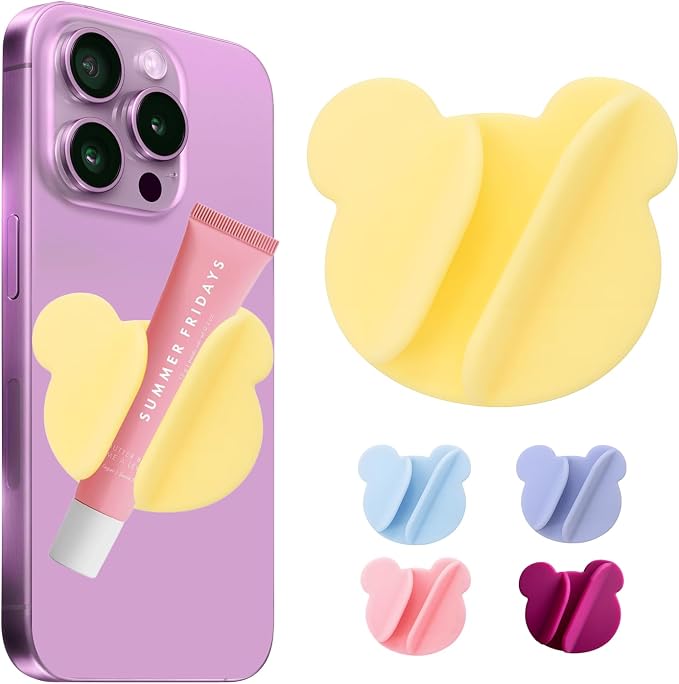 Lip Gloss Phone Case for Lipstick Lip Balm Compatible with All Phone Models Yellow