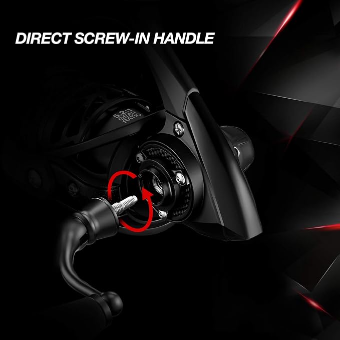 Piscifun Carbon X Spinning Reels, Light to 5.1oz, Carbon Frame and Rotor, 33LBs Max Drag, 10+1 Shielded BB, 5.2:1/6.2:1 High Speed Gear Ratio, Smooth Powerful Saltwater Freshwater Spinning Reel