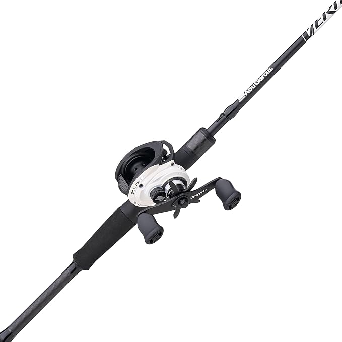 Abu Garcia Veritas Low Profile Baitcast Reel and Fishing Rod Combo
