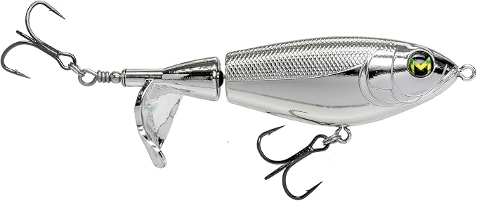 Lew's Mach Baits Patroller Propeller Bait Fishing Lure, Topwater Propeller Bait, Rotating Tail Section, Sound Chamber