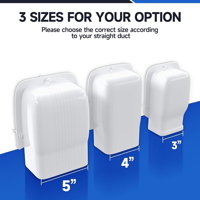 4'' Width Entry Wall Cover, Mini-Split Line Set Cover Accessories for Mini Split AC & Central AC, White