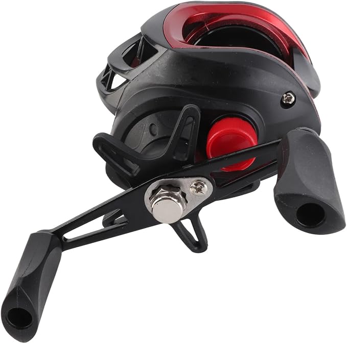 Baitcasting Reel, 7.2:1 Metal Powerful Lightweight Baitcaster Fishing Reel, for Saltwater Freshwater (Left Hand)