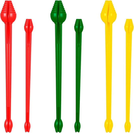 6 Pcs Fish Hook Remover Tool Snelled Fishing Hook Disgorger Plastic Unhook Extractor Tool for Fishing Gear Accessories 2 Different Sizes
