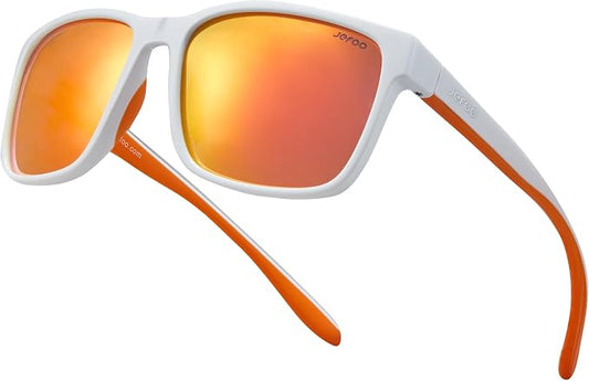 Jefoo Polarized Fishing Sunglasses for Men Women Kayaking Surfing Driving Lightweight Sports Sun Glasses UV Protection