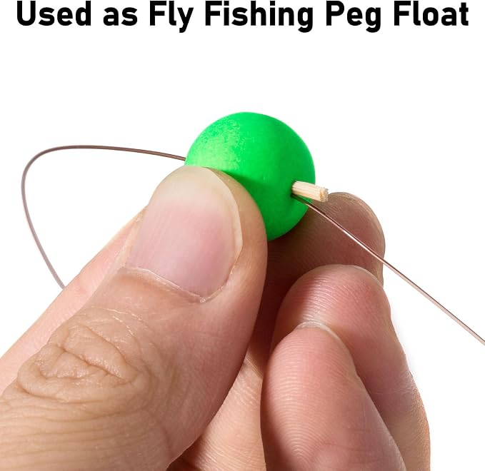 Dr.Fish 30 Pack Fishing Rig Float Pompano Floats Foam Floats for Surf Fishing Live Bait Rig Bottom Rig Walleye Crawler Harness
