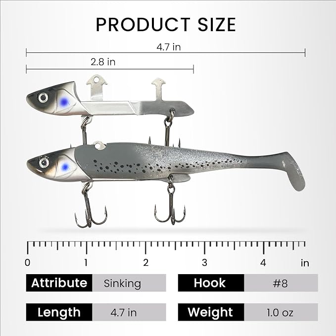 Pristis Lifelike Fishing Plugs for Bass Muskie Walleye, Slow Sinking Swimbaits for Saltwater Freshwater, Shallow Deep Diving Crank Hard Baits Lure Set with Reinforced Treble Hooks for Pike Crappie