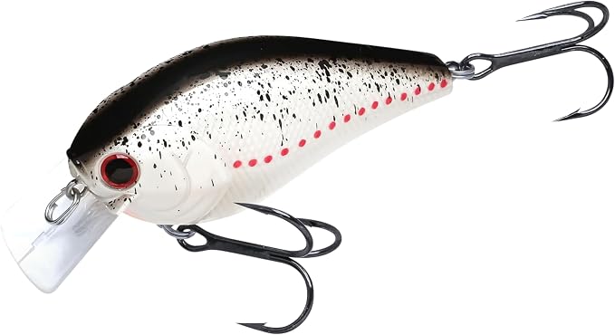 LUCKY CRAFT LC 2.5 Silent Crankbait Fishing Lures, 2-3/8” Squarebill Crankbait, Bass Lures, Floating 4ft Depth Hard Bait, Champion Freshwater Fishing Gear and Tackle Box Accessories