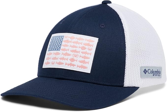 Columbia Unisex Adult PFG Logo Mesh Ball Cap