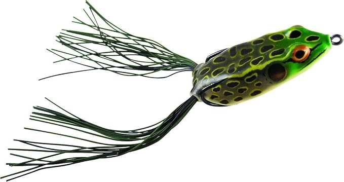 Booyah Pad Crasher Topwater Bass Fishing Hollow Body Frog Lure with Weedless Hooks