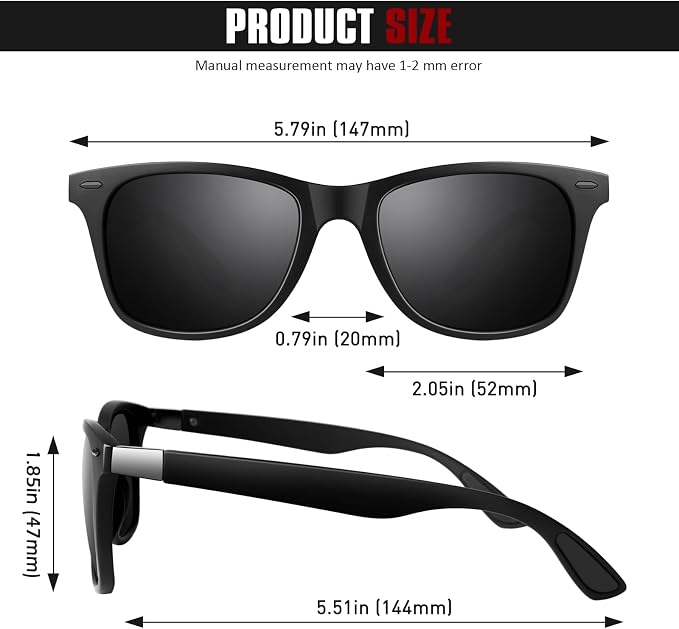 GQUEEN Polarized Sunglasses Men Womens,Flexible TR90 Frame,for Driving Fishing Cycling Hiking Golf Sports UV400 Protection