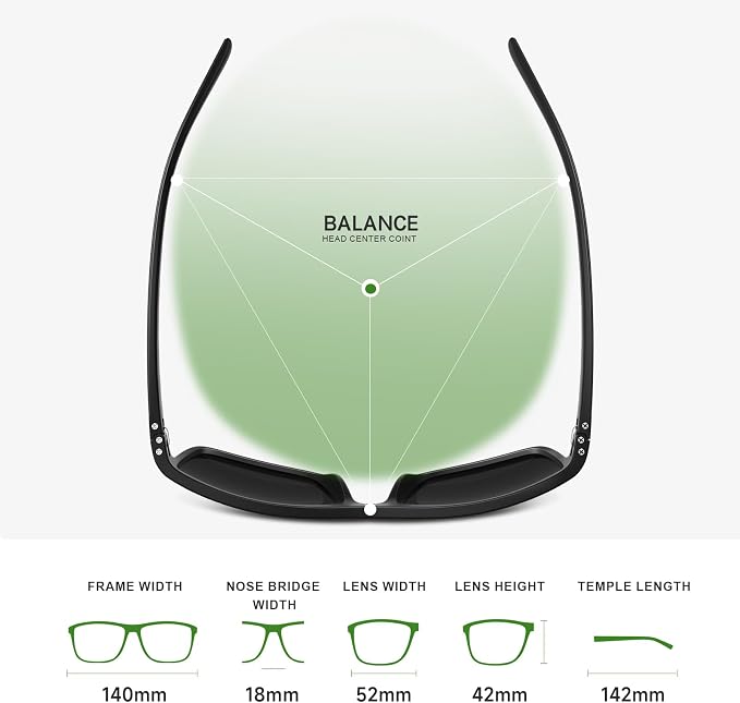 Fanshen Square Polarized Sunglasses for Men, 3 Pack Lightweight UV Protection Sun Glasses for Driving Fishing Golf