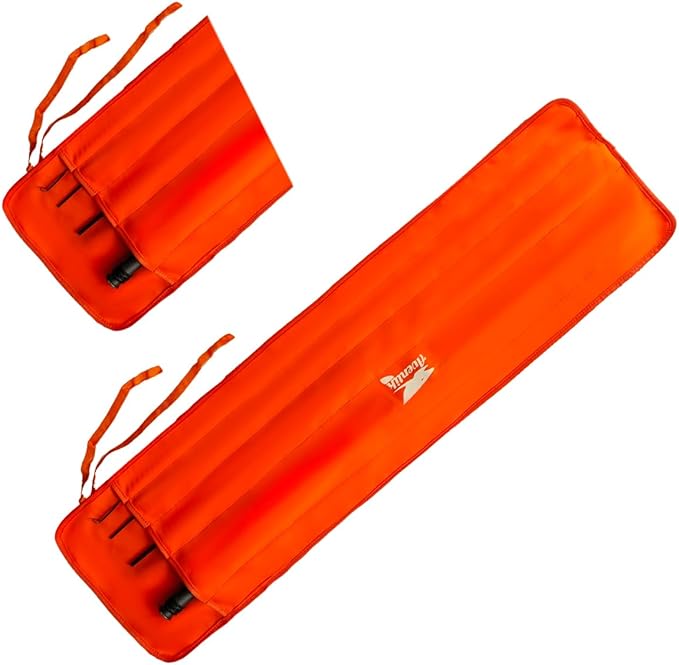 Aventik Neoprene Fly Rod Sock, 5-Compartment Fly Rod Sleeve Protector, Fishing Rod Cover for Travel & Storage